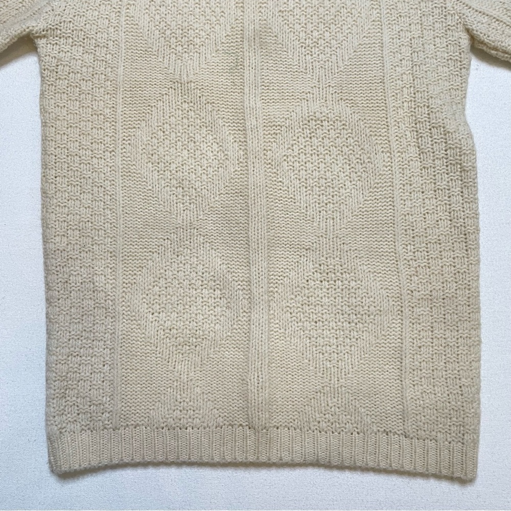Vintage texture wool crewneck sweater XS - Picture 3 of 12